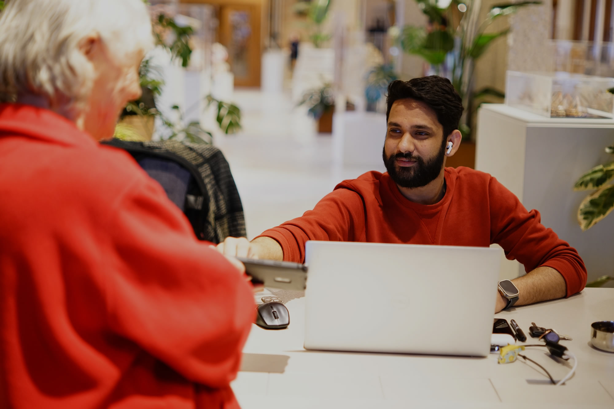 Liberty Hygiene team with client